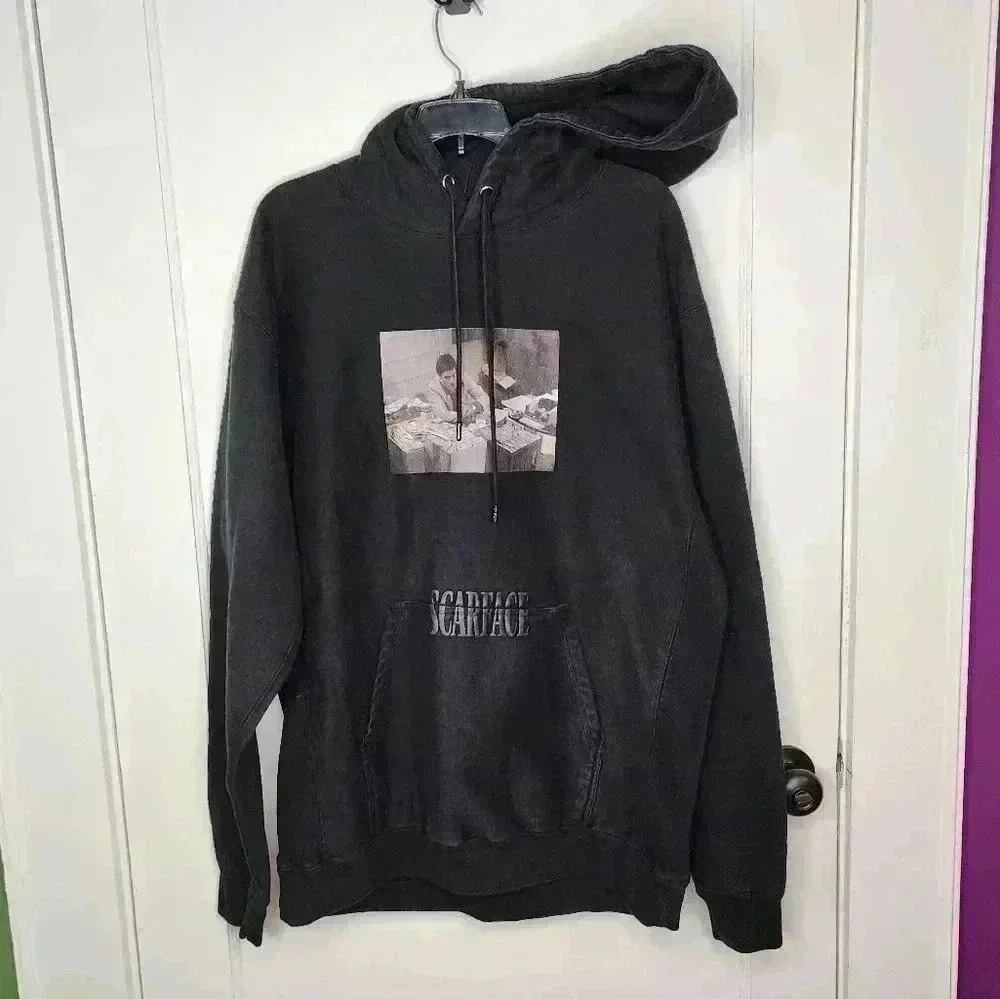 Scarface x Shoe Palace Hoodie XXL 2XL Black Sweatshirt Tony Montana Money LE